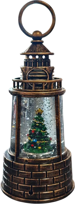 Farol Navideño Grande Led Con Música Y Puerto USB