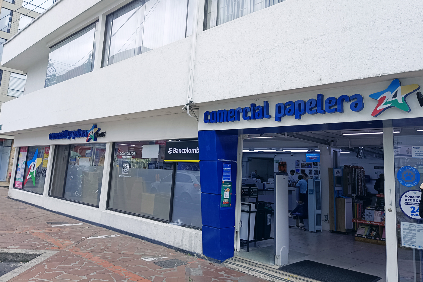 Fachada de Comercial Papelera Chicó