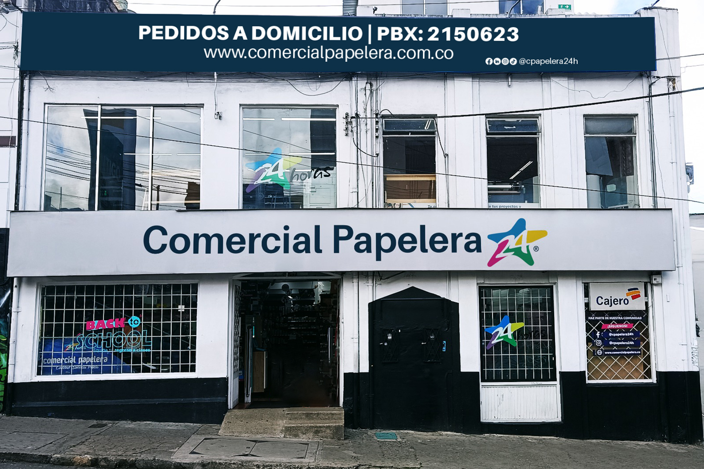 Fachada de Comercial Papelera Javeriana